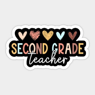 Second 2nd Grade Teacher First Day of School Back To School Sticker